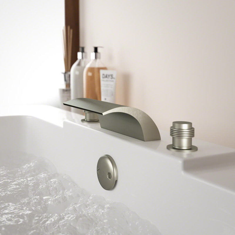 Mrdirect Double Handle Deck Mounted Roman Tub Faucet Trim