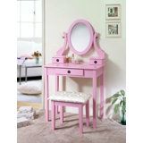 Pink Makeup Vanities You Ll Love In 2021 Wayfair The cheapest offer starts at £3. pink makeup vanities you ll love in
