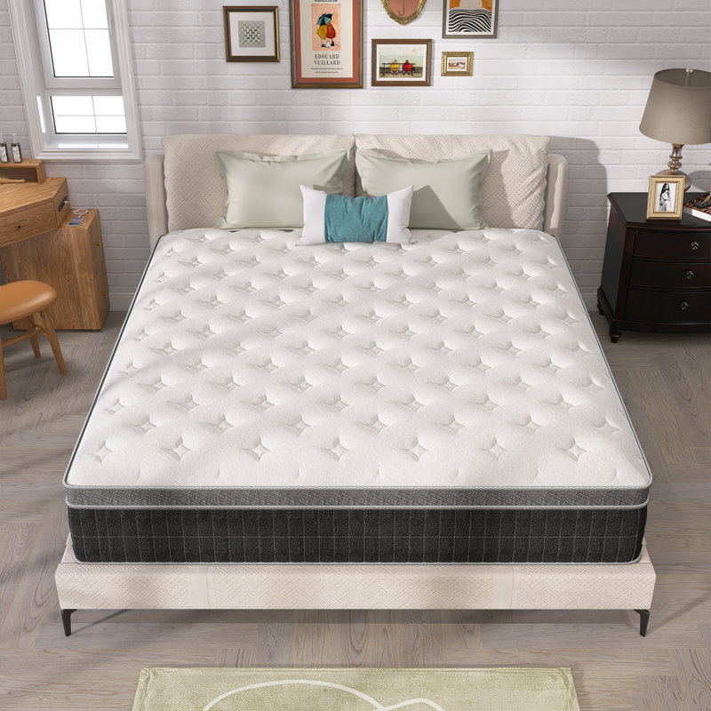 Trina Medium Memory Foam Pocket Spring Hybrid Mattress Mattress Size: Queen, Mattress Thickness: High Profile (12")