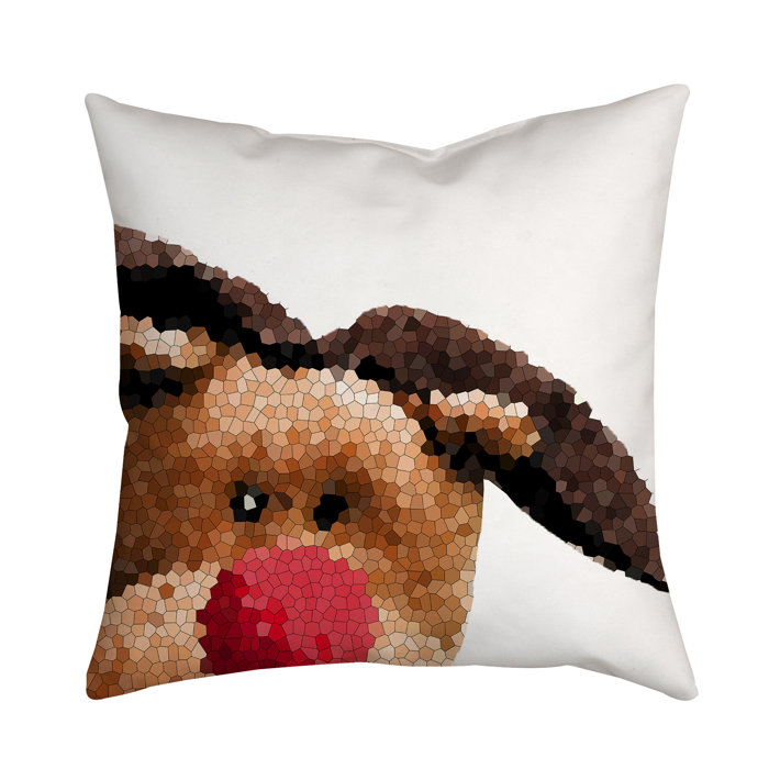 Safiyajamila Holiday Treasures Peek A Boo Rudolph Reindeer Throw