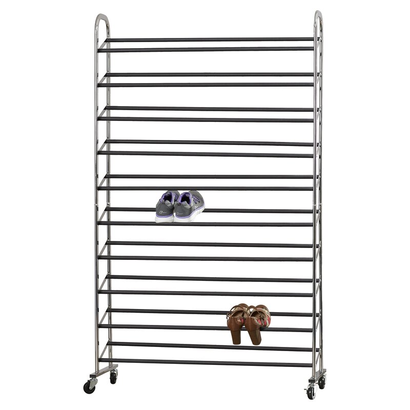 Rebrilliant 10 Tier 50 Pair Shoe Rack Reviews Wayfair