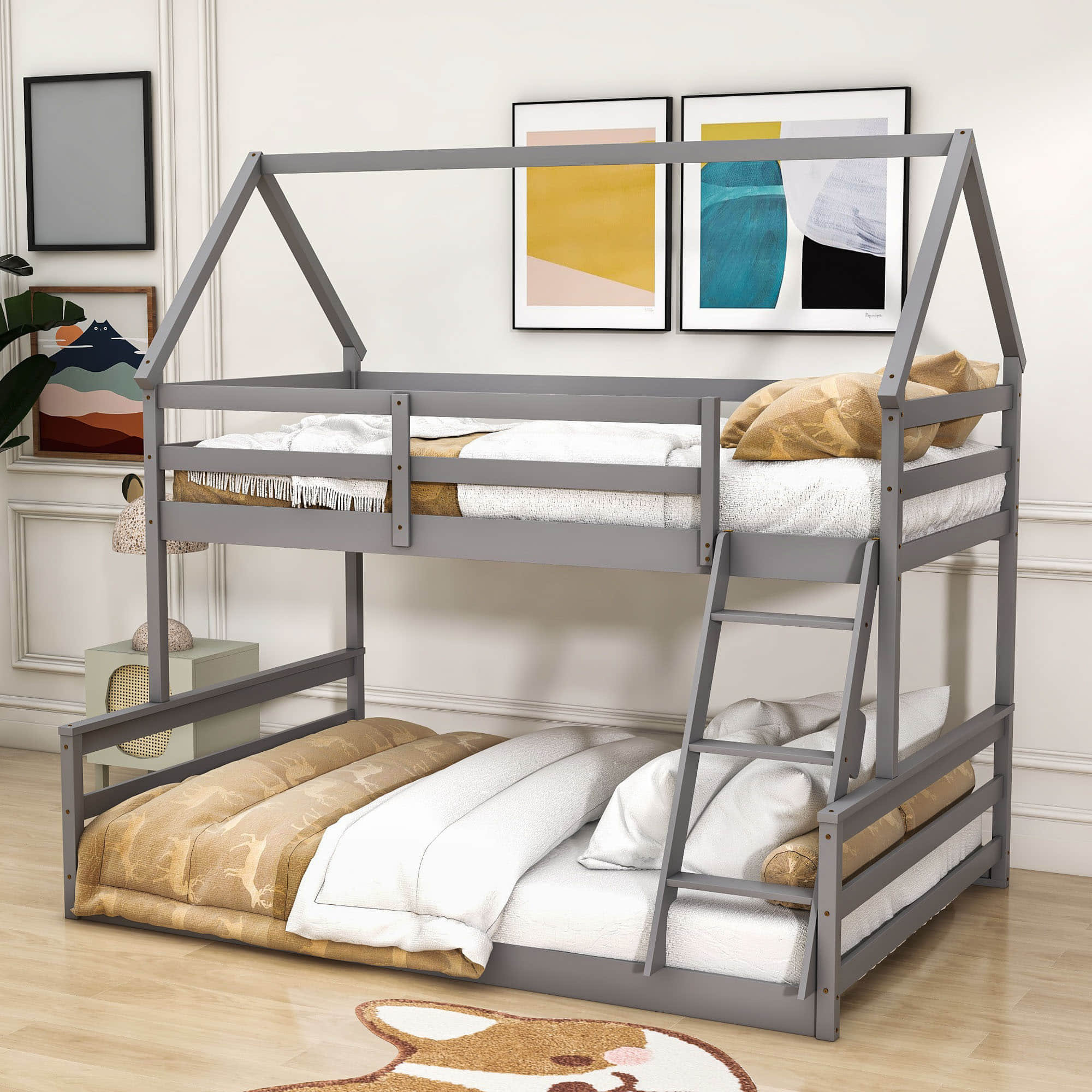 used twin over full bunk bed