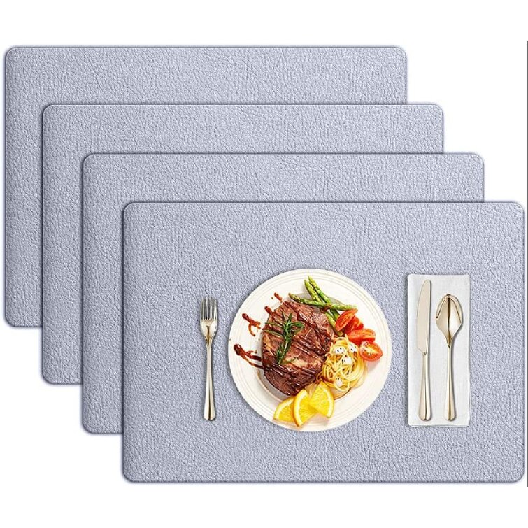 Placemats Marble Gold Sand Table Mats Washable Heat-Resistant Kitchen Place Mats for Dining Table Decoration 12 x 18 inch Set of 6