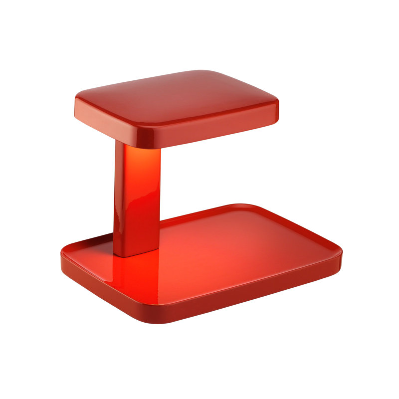red bankers lamp
