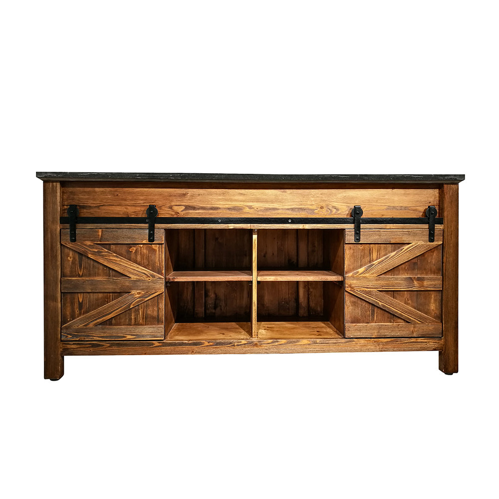 LITTLE TREE Nixa Barn Door 72" Double Bathroom Vanity Set Wayfair