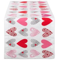ALAZA U Life Valentines Day Love You Colorful Monogrammed Table Runners 