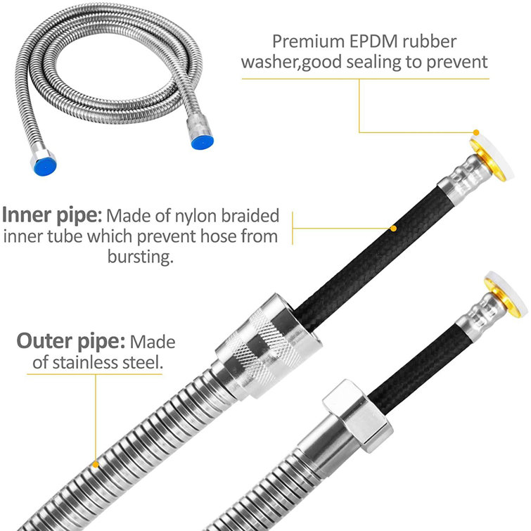 MEW Filter Shower Head with 3 Adjustable Setting Included Replacement Hose and Bracket Transparent High pressure and Water-saving Handheld Showerhead for Dry Hair & Skin SPA MEW Filter Shower Head with 3 Adjustable Setting Included Replacement Hose and Bracket Transparent High pressure and Water-saving Handheld Showerhead for Dry Hair & Skin SPA