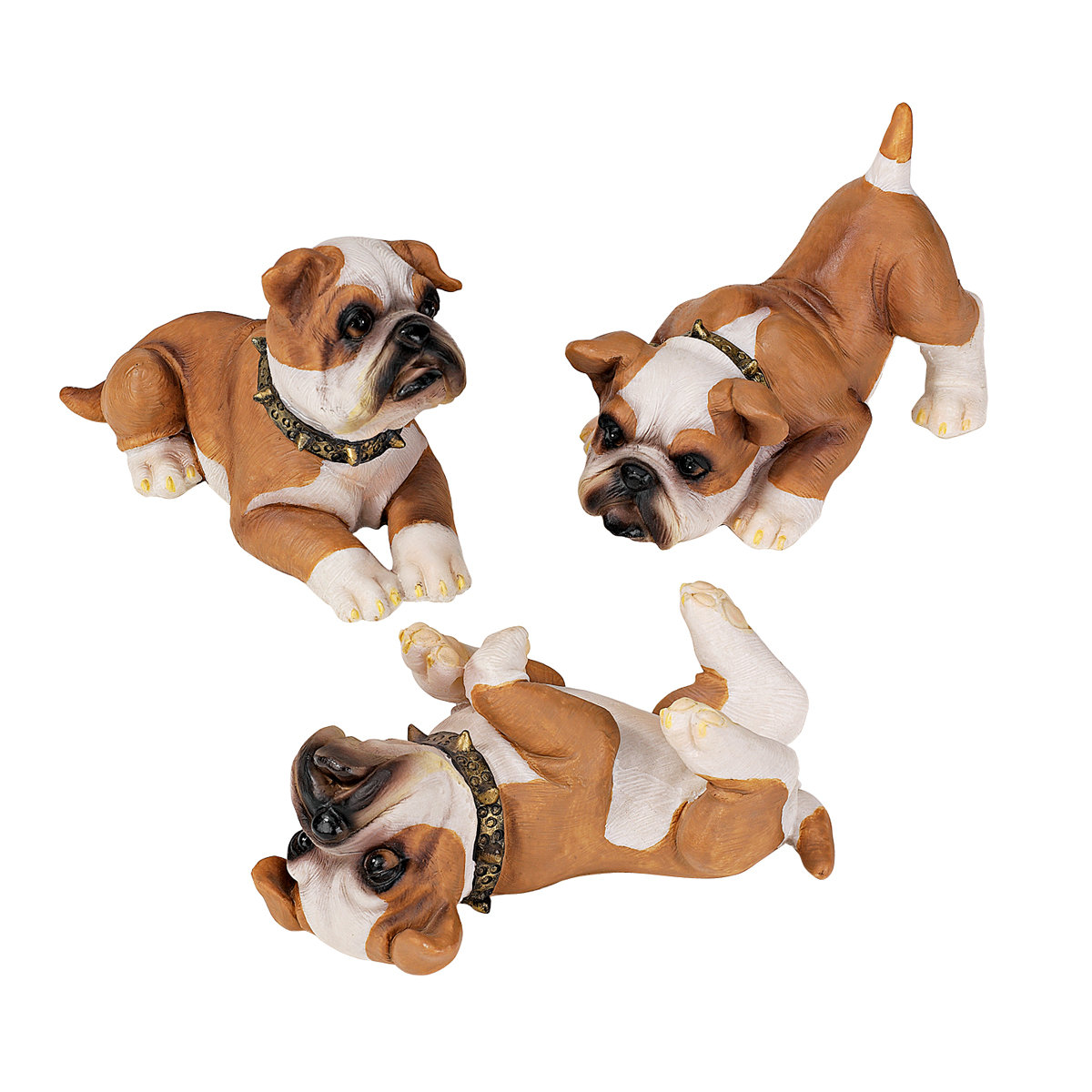 Cute Bulldog Puppy Head 3-D Sculpted Magnet