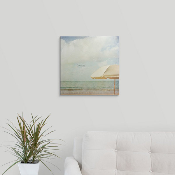 Yellow Beach Umbrella Wall Art Wayfair