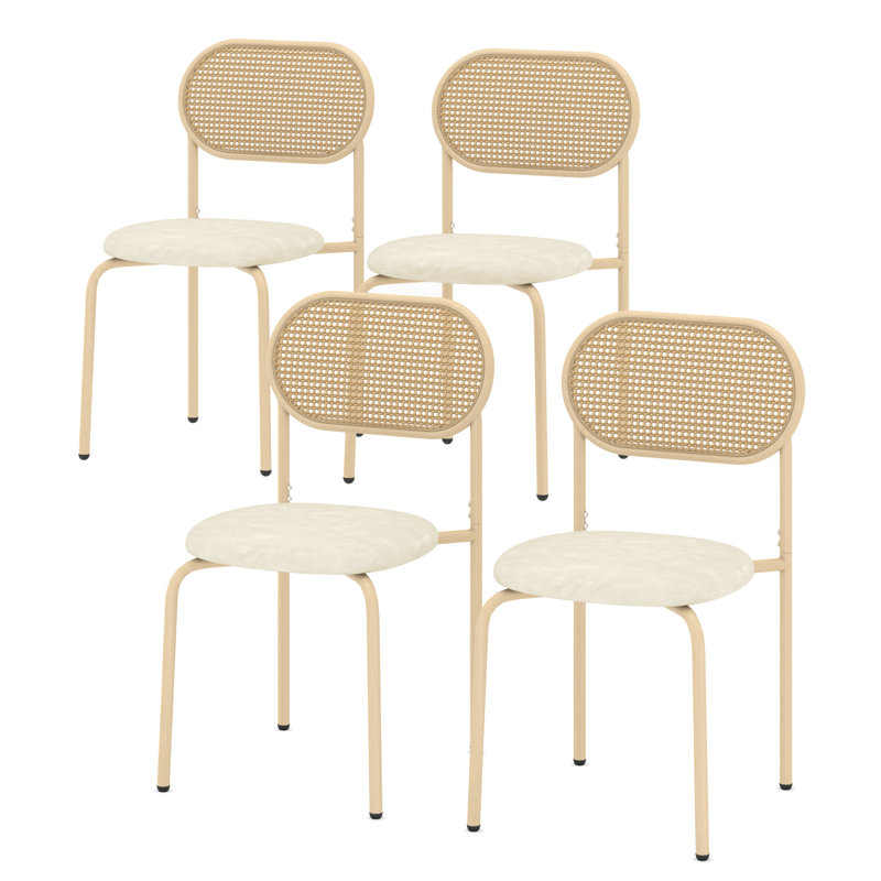 Achraf Side Chair Dining Chair Frame Color: Ivory, Upholstery Color: Ivory