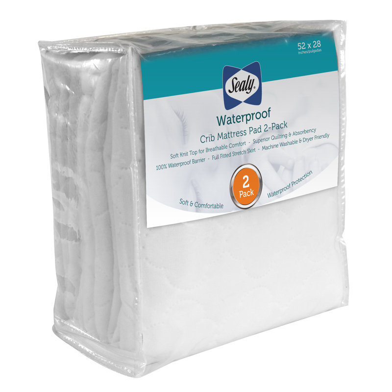 sealy crib mattress pad