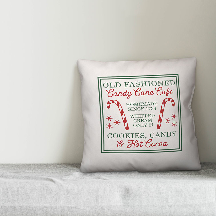 candy cane shaped pillow