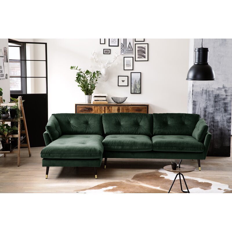 Ecksofa CALHERN von CANORA GREY Dunkelgrün