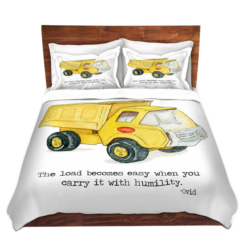 East Urban Home Toys Dump Truck Duvet Cover Set  Wayfair