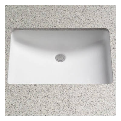 Toto Augusta Vitreous China Rectangular Undermount Bathroom Sink Rimless Ceramic Rectangular Undermount Bathroom Sink With Overflow
