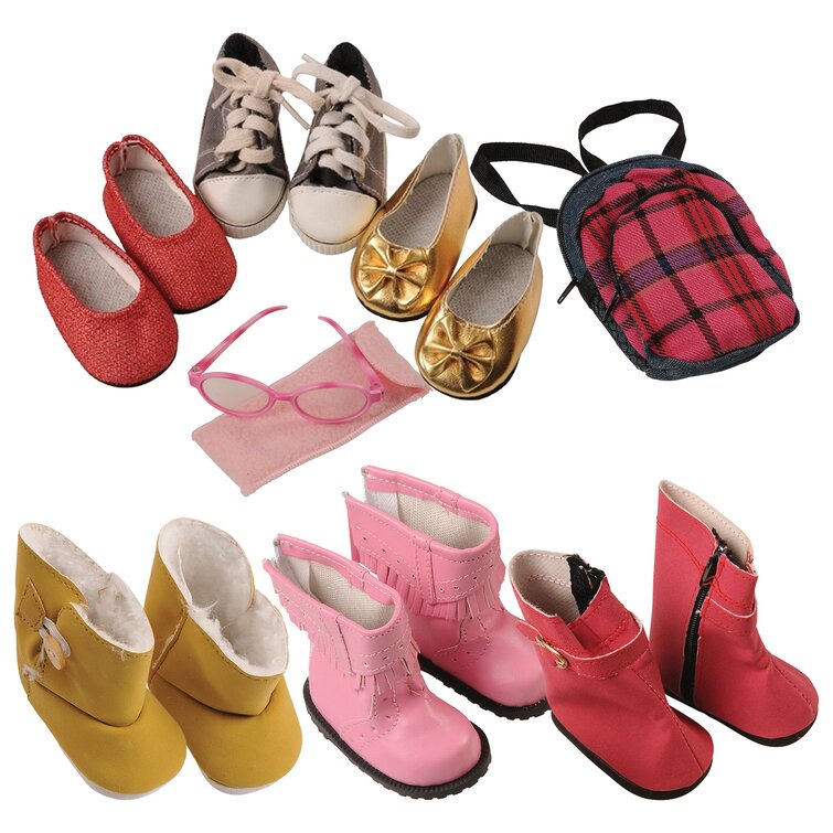 1Pair 18inch Girl Toys Accessory Shoes Toy Baby Doll Plush Animal Slippers#GD