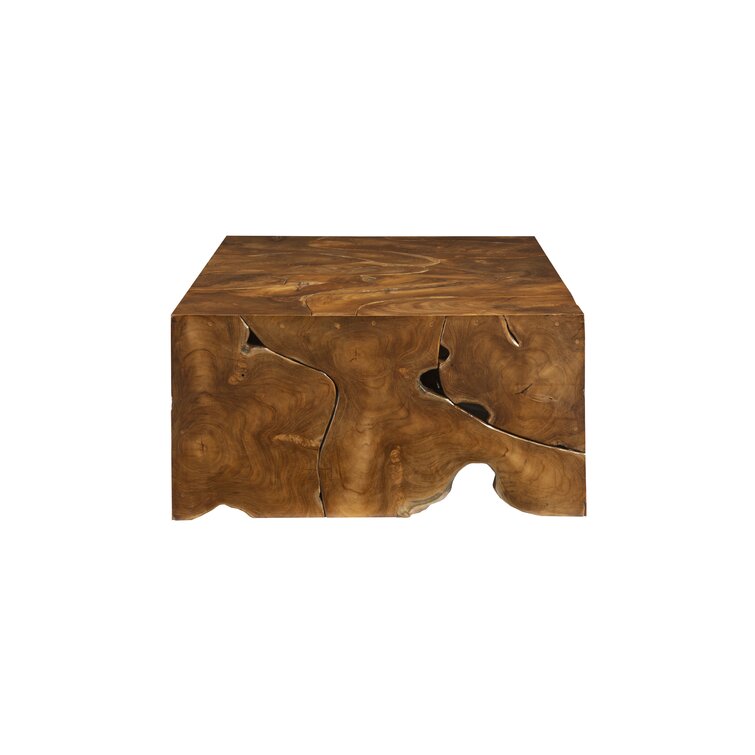 phillips collection teak slice coffee table