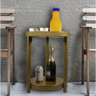 Mathais Multi-Purpose Metal End Table by World Menagerie No Copoun