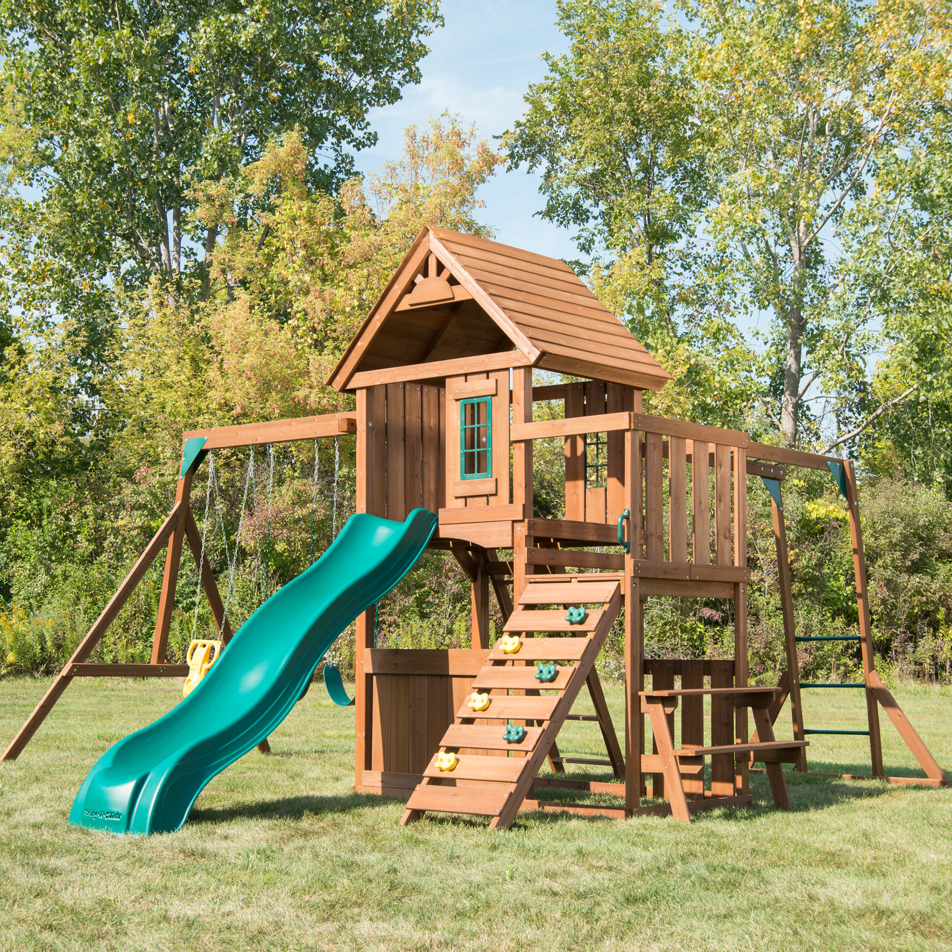 Swing-n-Slide Knightsbridge Ultimate Swing Set & Reviews | Wayfair