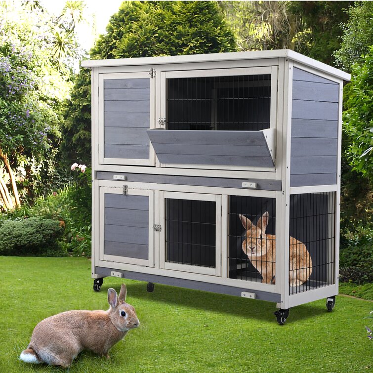 Tucker Murphy Pet™ Taburao Weather Resistant Rabbit Hutch with Ramp ...