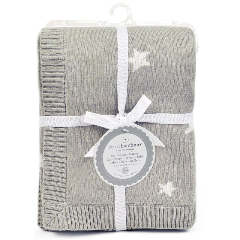 grey star baby blanket