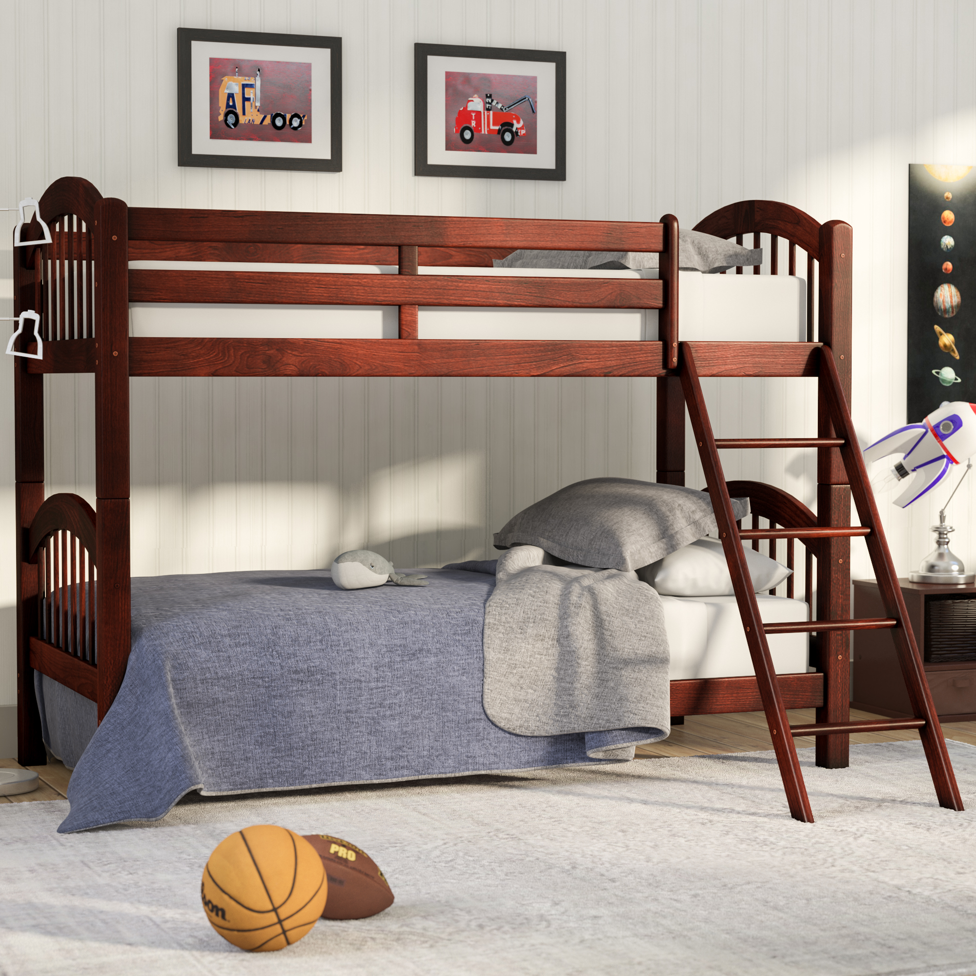Farmhouse Rustic Kids Bedroom Furniture Birch Lane Kids Bunk Loft Beds
