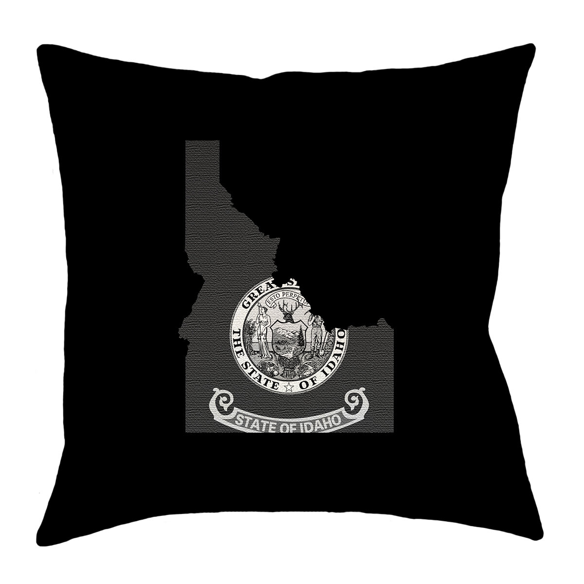 ArtVerse Katelyn Smith 28 x 28 Floor Double Sided Print with Concealed Zipper & Insert Idaho Love Pillow