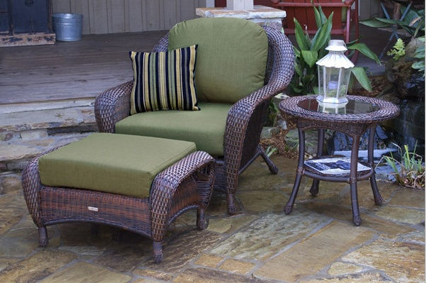 Darby Home Co Fleischmann 3 Piece Arm Chair Ottoman And Table Set With Cushions Reviews Wayfair