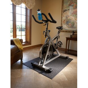 Black Treadmill Mat Large Floor Protector Exercise Fitness Gym Cardio Equipment 