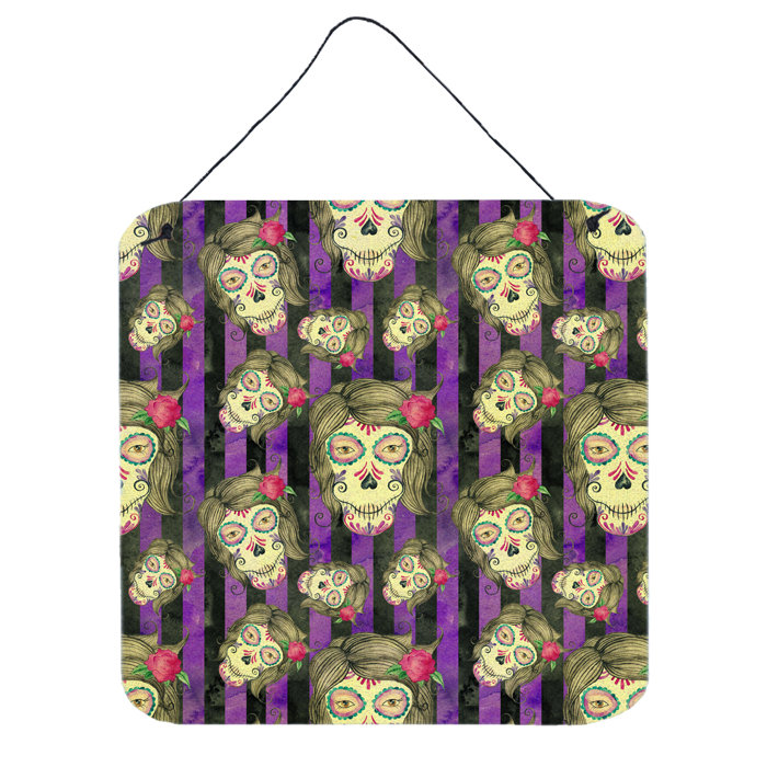 East Urban Home Watercolor Day Of The Dead Halloween Wall Decor