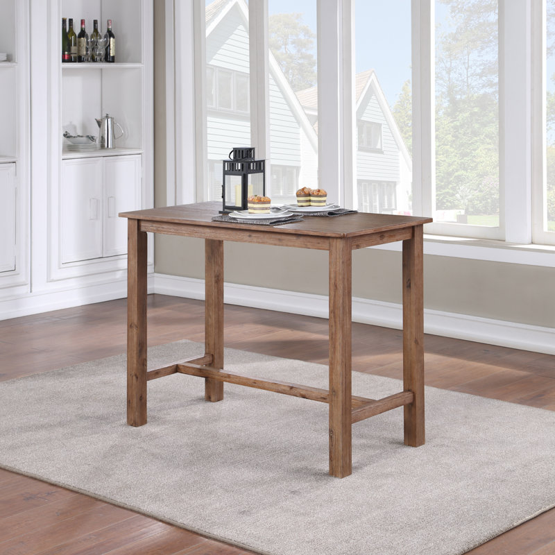 Birch Lane Allister Counter Height Rubberwood Solid Wood Dining Table Reviews Wayfair Ca