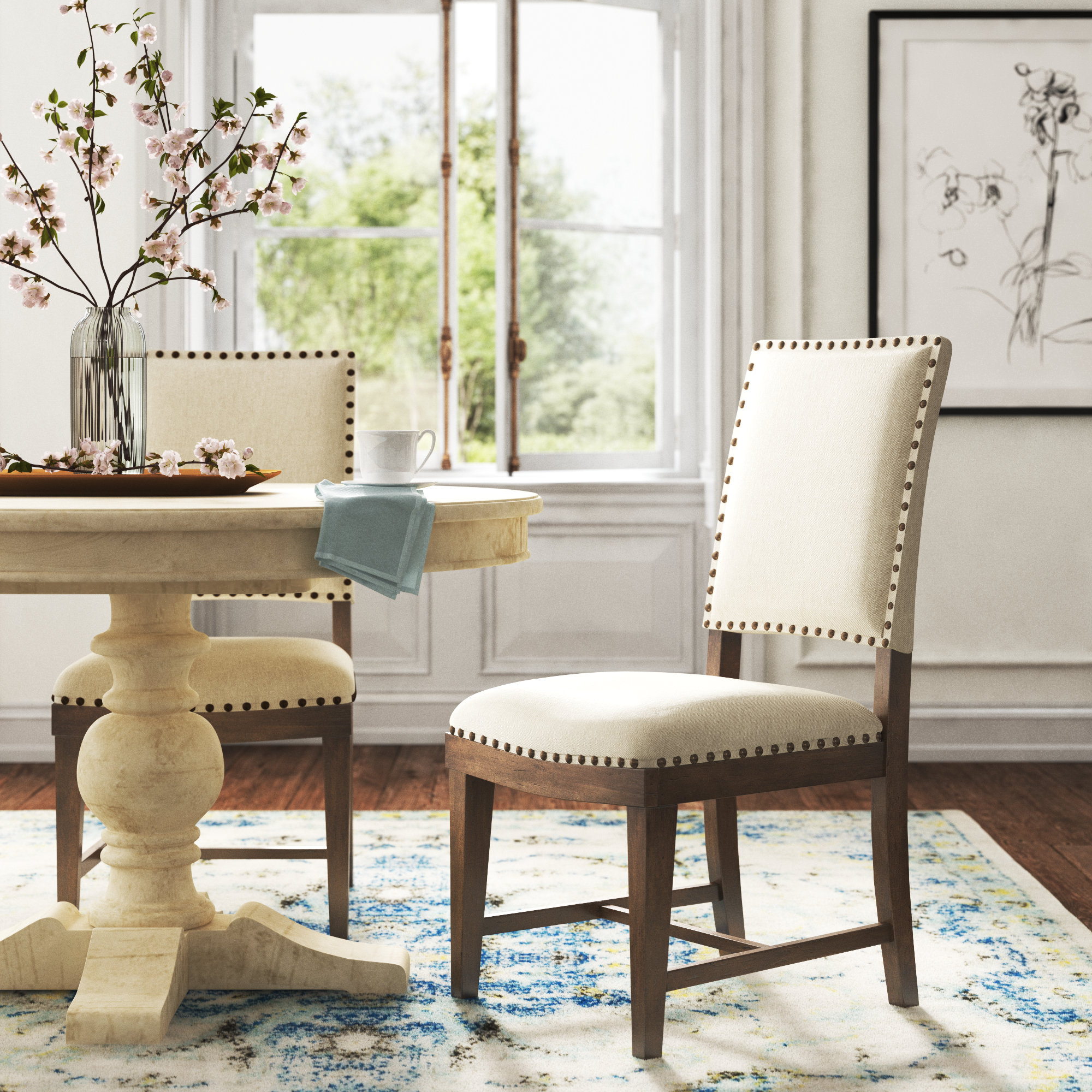Kelly Clarkson Home Summit Upholstered Dining Chair In Beige Reviews Wayfair
