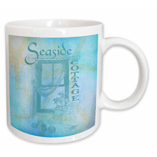 Beach Theme Coffee Mugs Wayfair Window By The Sea With Shells And Starfish Beach Theme Coffee Mug