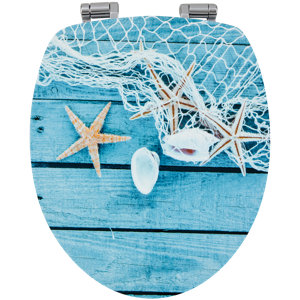 Harter WC-Sitz Starfish Länglich von Sanwood