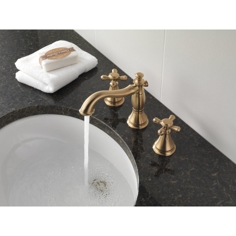 3597lf Ssmpu Lhp Rbmpu Lhp Mpu Lhp Delta Cassidy Widespread Bathroom Faucet With Drain Assembly And Diamond Seal Technology Less Handles Reviews Wayfair