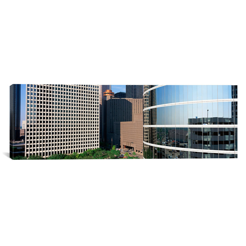 Ebern Designs Panoramic Skyscraper Windows In Houston Tx Photographic Print On Canvas Wayfair,Home Decorating Ideas For Kitchen
