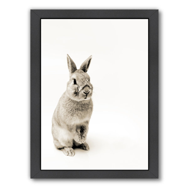 East Urban Home Wall Wonder Cute Rabbit Photo Kids Wall Decor