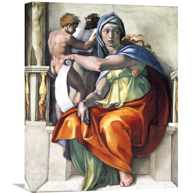 Global Gallery The Delphic Sibyl By Michelangelo Painting Print