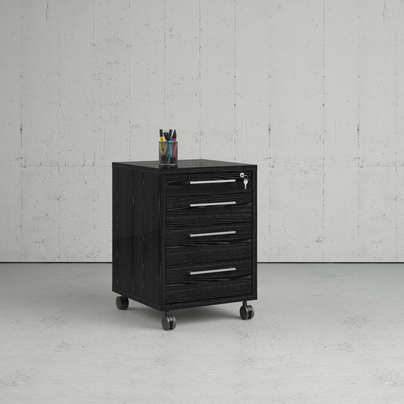 Latitude Run Khorawa 4 Drawer Mobile Vertical Filing Cabinet Wayfair