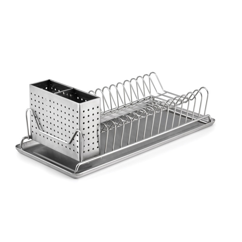 Polder Products Llc Compact Stainless Steel Countertop Dish Rack