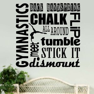 Gymnastics Sports Wall Decal