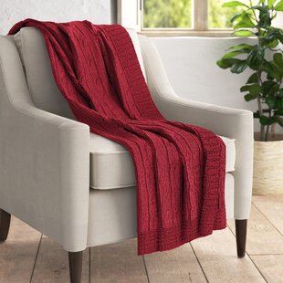100% Cotton Cable Knit Blanket Ultra Warm Soft Twist Texture Simple Quality Look 