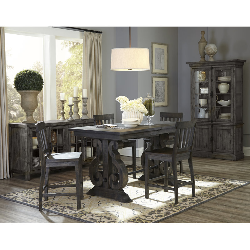 Ellenton Counter Height Extendable Solid Wood Dining Table ... (800 x 800 Pixel)