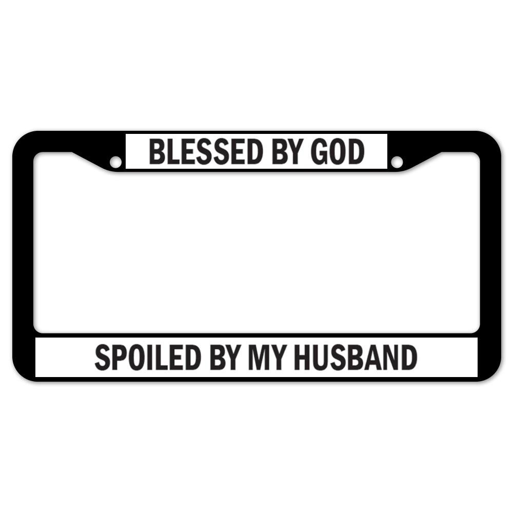 BLESSED LICENSE PLATE LOVE GOD JESUS WILL NOT RUST