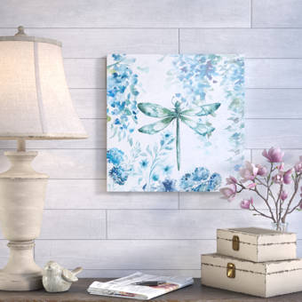 August Grove Wisteria And Dragonfly Iv By Tre Sorelle Studios