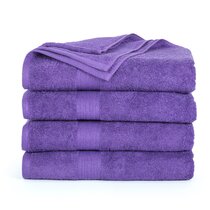 3 x Super Jumbo Bath Sheets Egyptian Combed Cotton Towels Extra Large PURPLE 