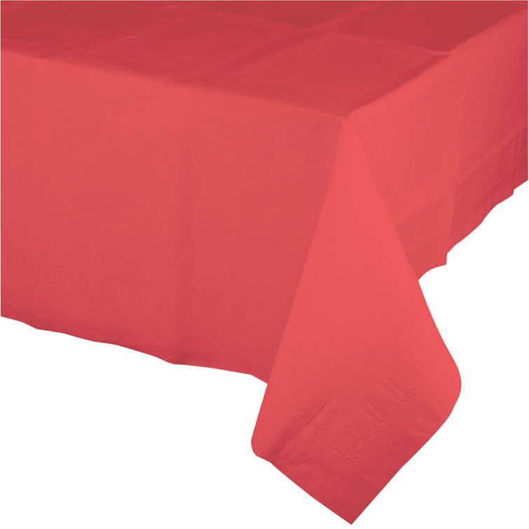 The Party Aisle™ Solid Color Tablecloth & Reviews Wayfair