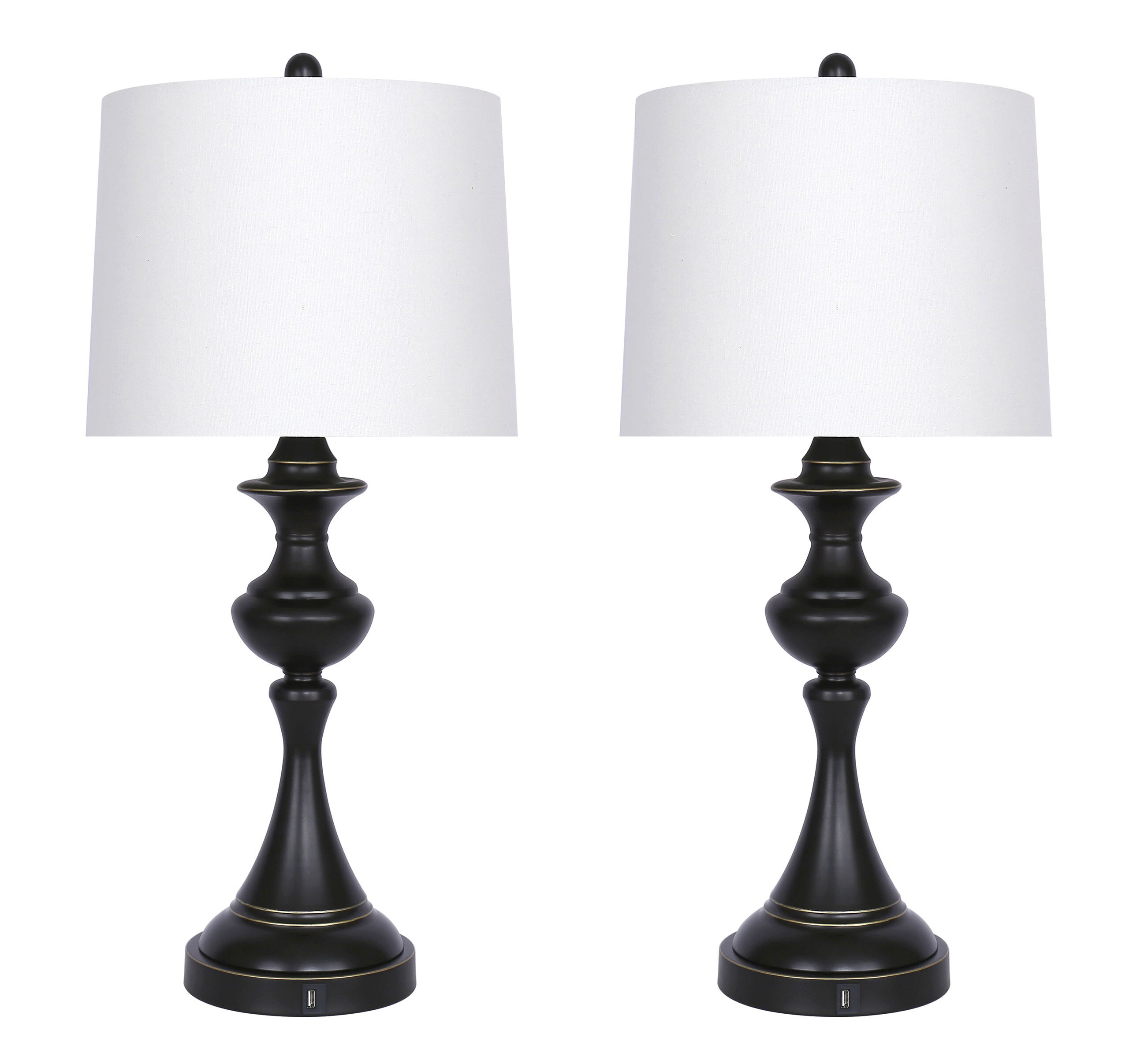 Latitude Run® Asia Metal USB Table Lamp & Reviews | Wayfair