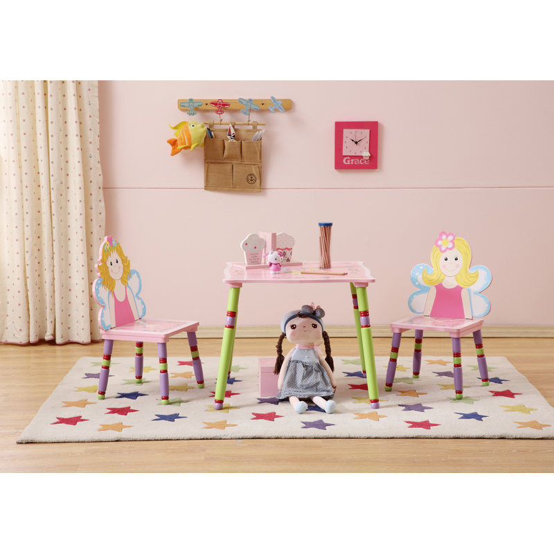 Zoomie Kids Gean Kids 3 Piece Play Table And Chair Set Wayfair