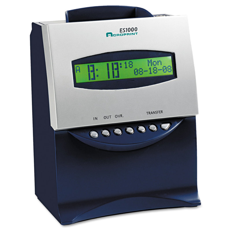 Es1000 Totalizing Digital Automatic Payroll Recorder/Time Clock